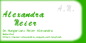 alexandra meier business card